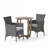 Lorelei 2 - Person Acacia Wicker Patio Dining Set with Round Table , Cushions Included