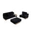 Canapé modulaire réversible en velours noir