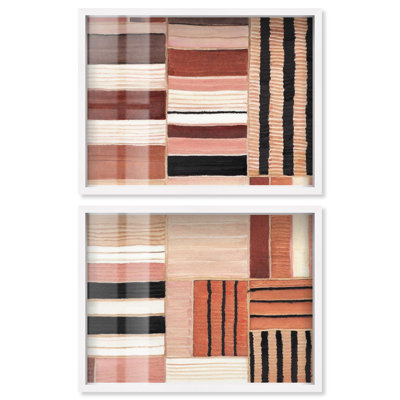 Terracotta «I - Colmeva Okehampton» par Art Remedy, cadre blanc, 48 x 36