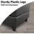 3-piece Black Faux Leather Modular Sectional Sofa-741372123