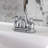 Kingston Brass Kaiser Two-Handle 3-Hole Deck Mount 4" Centerset Bathroom Faucet with Plastic Pop-Up-25314171