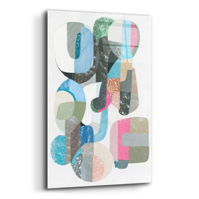  «Cucumber Slumber 1» par Coco Good, art mural en verre, 12 po x 16 po