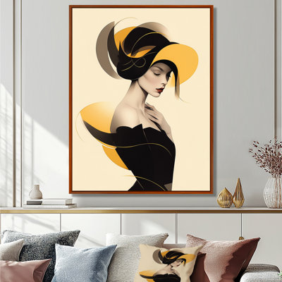 «Minimal Grace Elegant Fashionista - Fashion Woman», reproduction d'art murale