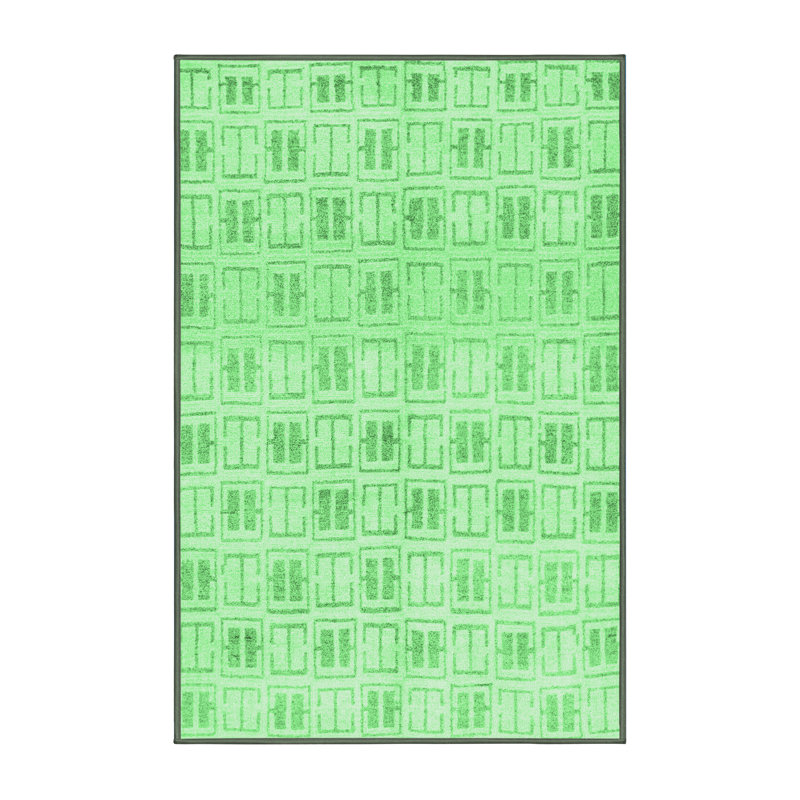Washable Geometric Indoor Rug, Rectangle 8' x 10'