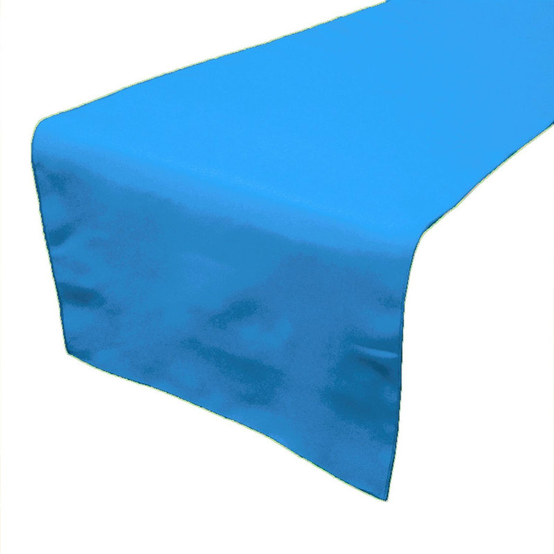 Morganna Rectangle Polyester Table Runnner, 108" x 24", Turquoise