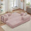 Grand futon de 80,7 po en velours côtelé convertible avec 2 coussins - sans assemblage requis-881898759-882903966