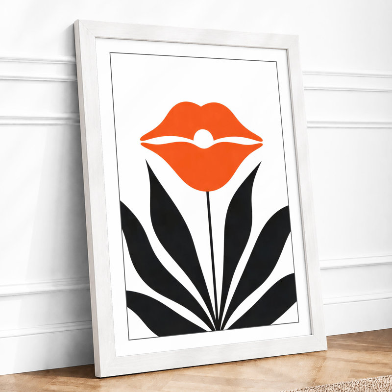 Geometric Bloom Minimalist - Print, A3 - 42.0 x 29.7 cm, White