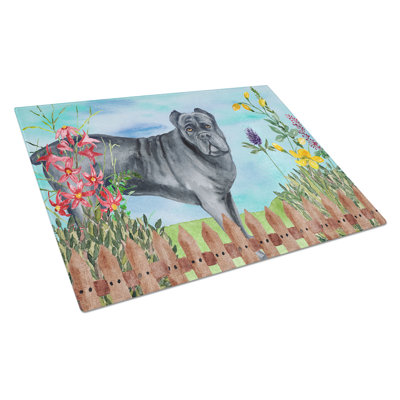 Caroline's Treasures Tempered Glass Spring Cutting Board