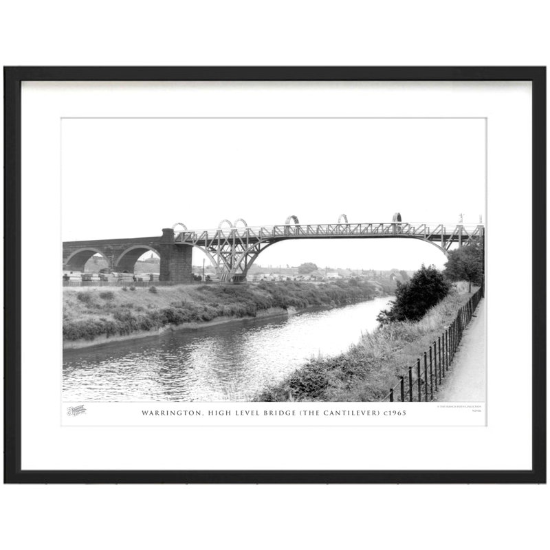 Warrington, High Level Bridge (The Cantilever) C1965 - Single Picture Frame Print, 40cm H x 50cm W x 2.3cm D
