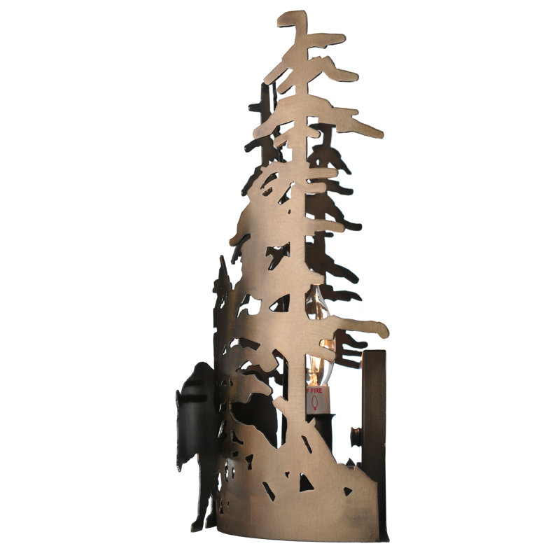 Rustic Lodge 1 - Light Flush Mounted Sconce