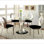 Ensemble de 2 chaises d'appoint en microfibre et en métal au fini argent et noir