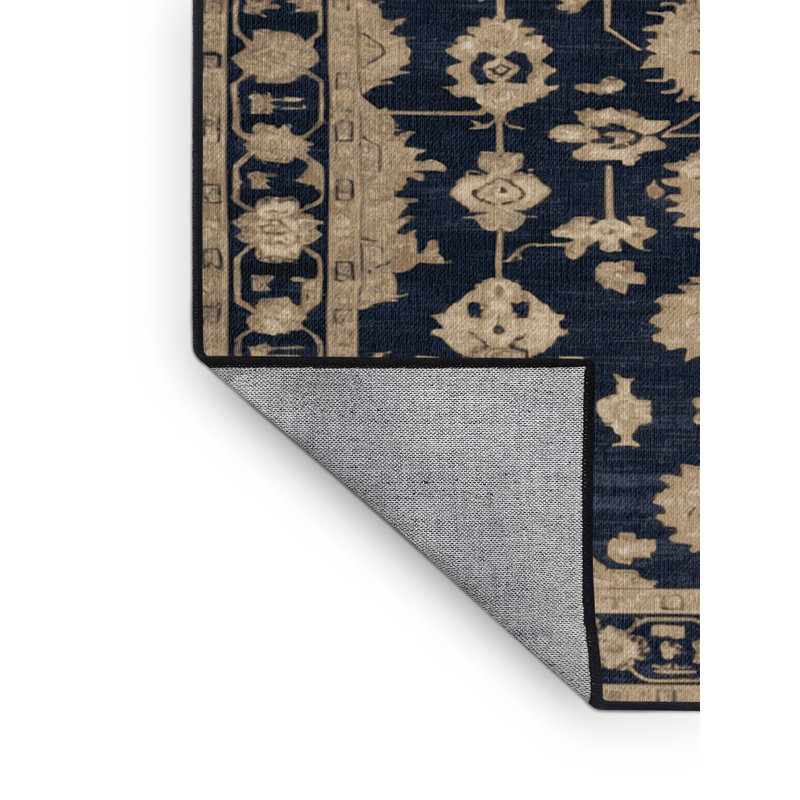 Tapis gris lavable à la machine, Carré 8 pi
