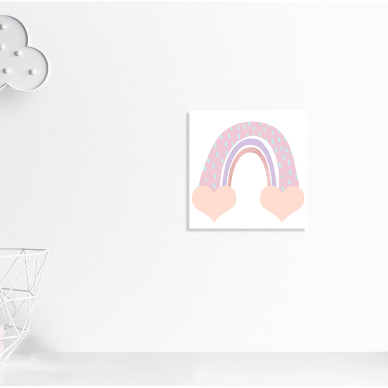 Arc-en-ciel 1, H 12 po x l 12 po x P 1,5 po, Toile