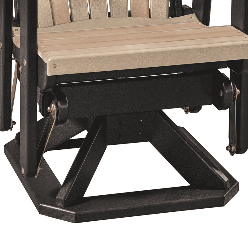 Outdoor Adirondack Chair, Light Brown/Black