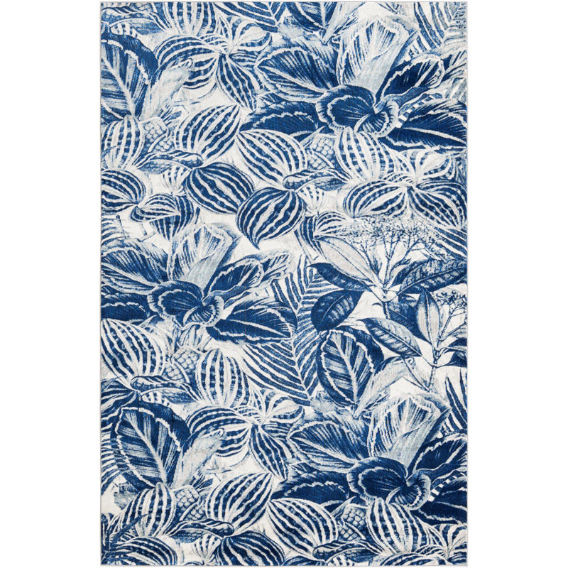 Herscher Floral Indoor Rug, Rectangle 5'3" x 7'10"