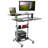 Adjustable Metal Base Standing Desk Converter-1238402331
