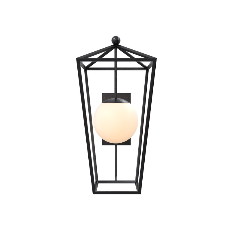 Denison - Light Outdoor Wall Lantern, Midnight, 27.25"