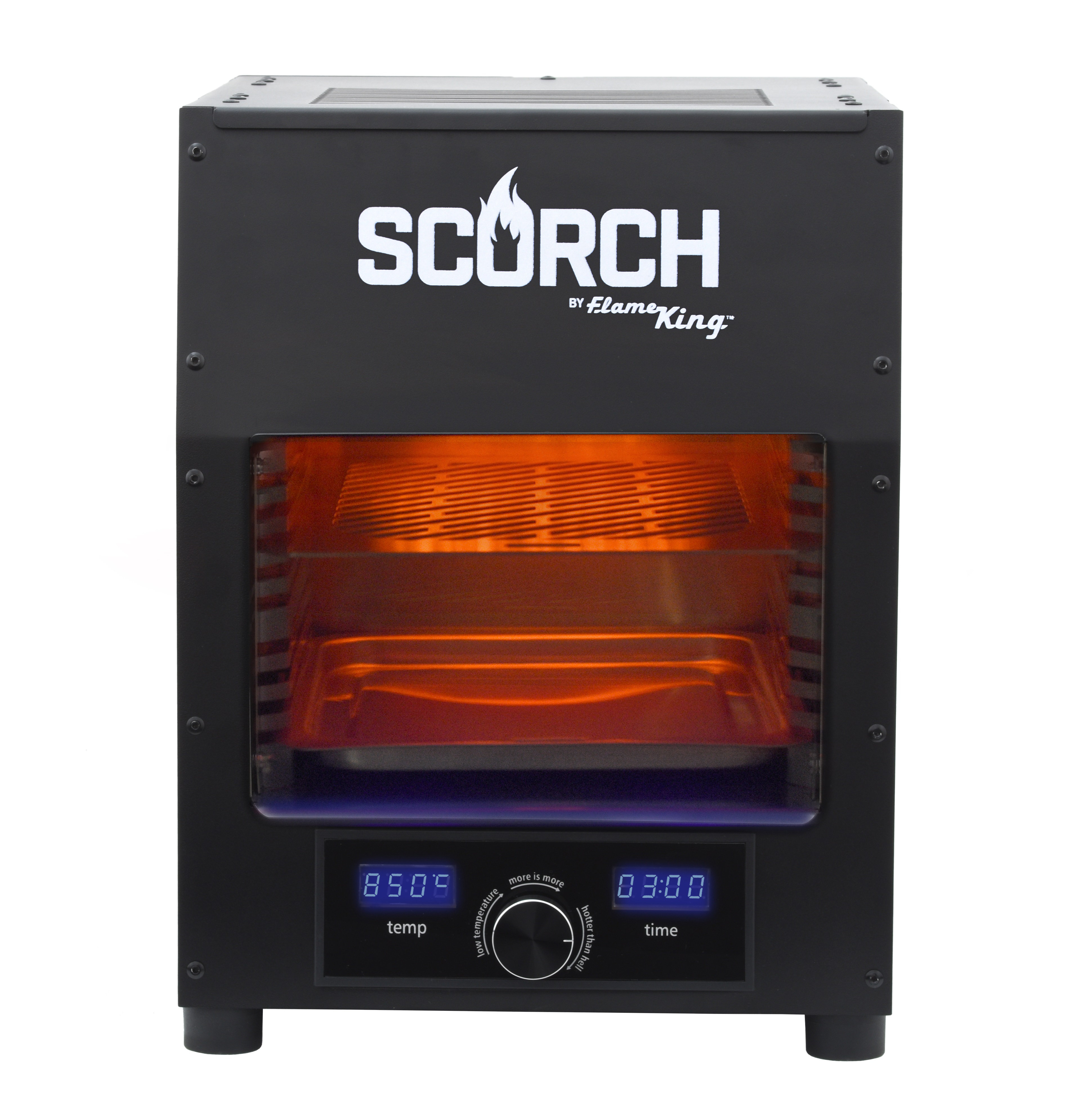 Flame King Scorch Countertop Electric Rapid Grill Broiler Cooker Oven