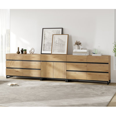 3 In 1 Multifunctional Dresser With 12 Drawers, Modern Chest Of Drawers With Adjustable Shelf And Metal Base, Closet Organizers And Storage Cabinet For Bedroom