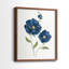 Coquelicots bleus - reproduction encadrée de qualité supérieure - prête à être accrochée - aucun clou requis - aucun clou requis-671805632-671805645