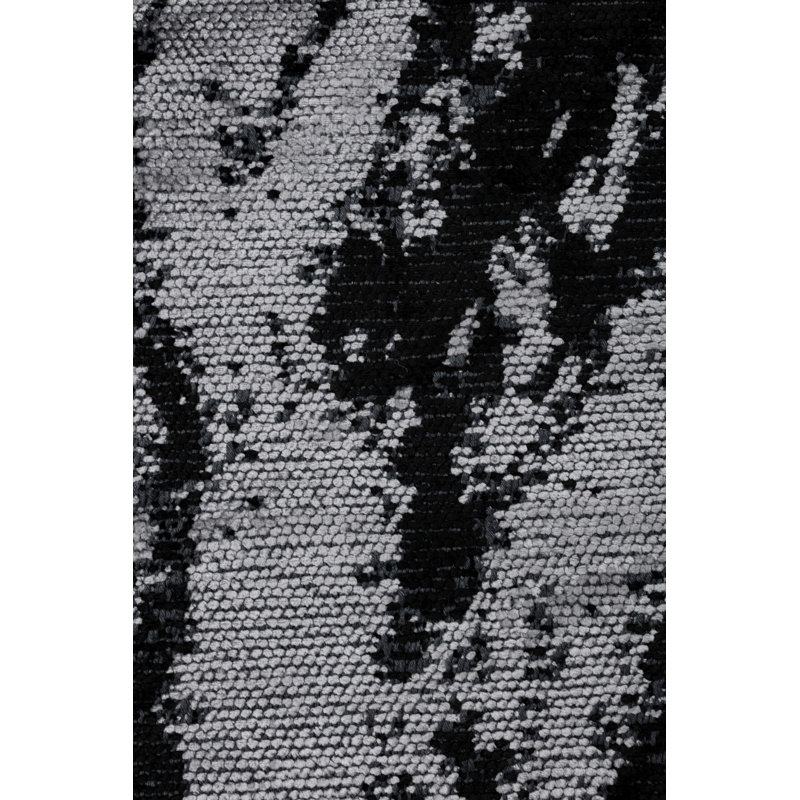 Rapture Black Gray Luxury Area Rug, Rectangle 7'10" x 9'10"