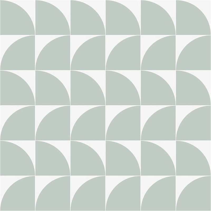Stacy Garcia Victoria 8" x 8" Porcelain Encaustic Patterned Look Wall & Floor Tile, Green, 8" W x 8" L