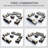 15 Pieces Patio Furniture Set With Fire Pit Table, Outdoor Conversation Sets Wicker Rattan Sectional Sofa-456012762