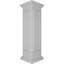 Poteau d'extrémité Newel avec panneau, capitonnage et base (ensemble d'installation inclus)-89194686