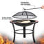 Sais Round Metal Wood Burning Smokeless Fire Pit