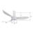 45" DC Motor Flush Mount Ceiling Fan with LED Light, Remote Control-1509492931