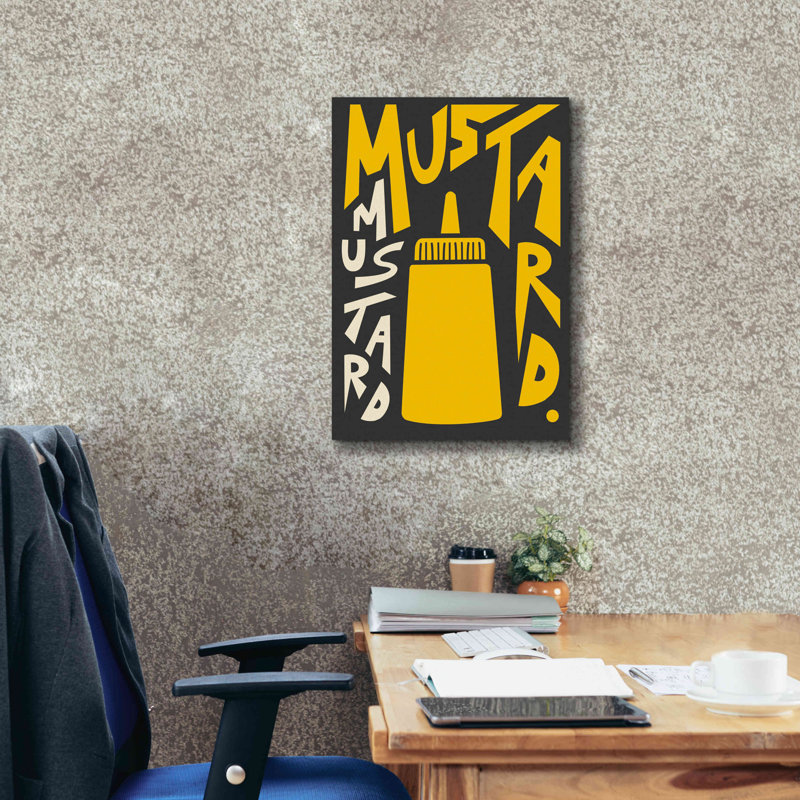 Trinx «Kitchen Mustard» par Ayse, H 26 po x l 18 po x P 0,75 po