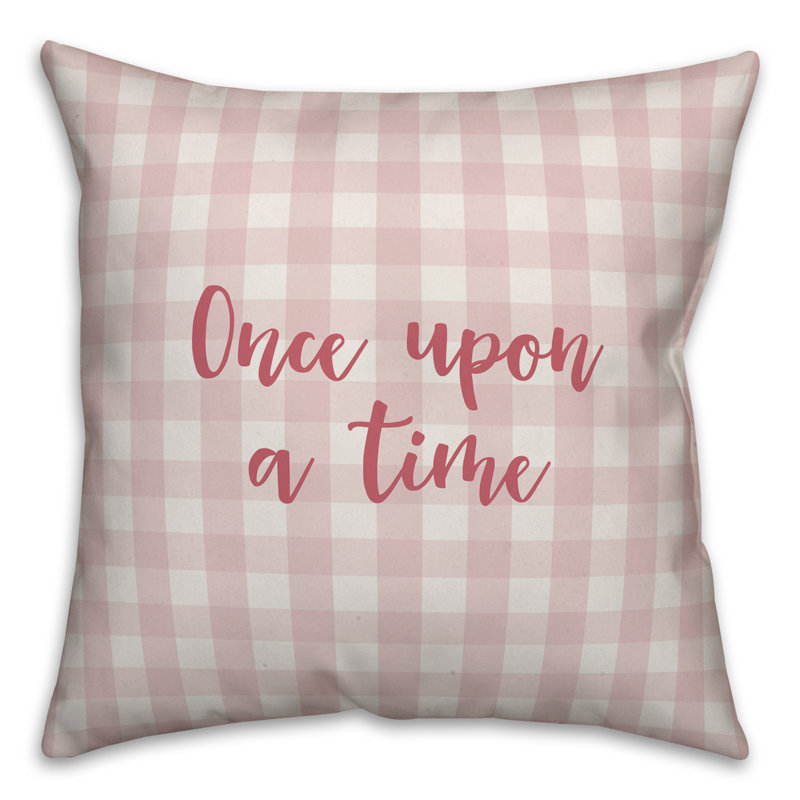  Coussin Once Once A Time, Rose, Housse de coussin