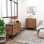 Commode double à 6 tiroirs de style industriel avec rangement en bois brun rustique et structure en acier robuste, commode à 6 tiroirs, armoire de rangement pour la chambre à coucher et le salon