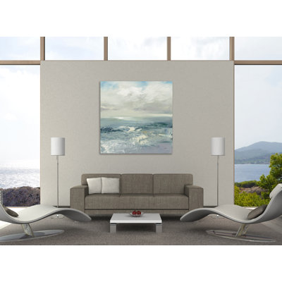 « ondulations abstract », reproduction de peinture à l’acrylique sur toile tendue