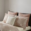 Housse de couette en coton Blush pour grand lit, géométrique, 2 taies décoratives assorties de couleur rose, motif géométrique-127368158