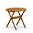 A Patio Furniture Outdoor Acacia Wood Round Coffee Table, 30x30 Inch, Natural Oil