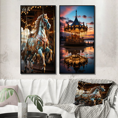 «Carousel Carousel Bliss», 2 pièces sur toile