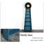 Horloge murale 77,95 "au sol - horloge à quartz verticale bleue