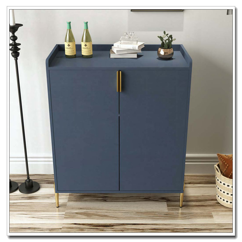 Armoire en bois 2 portes, Bleu
