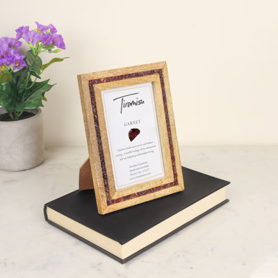 Tinok Wood Beaded Picture Frame