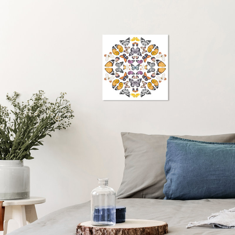 «Kyleia Butterfly K» sur toile par Wynwood Studio, H 12 po x l 12 po x P 0,8 po