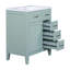 Ensemble de meuble-lavabo 30 po avec lavabo, armoire de salle de bain avec tiroirs, structure solide et panneau de fibres à densité moyenne