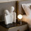 Statues de couple en céramique pour la décoration intérieure, figurines de couple qui s'embrassent pour la décoration de tablettes et de tables, sculptures romantiques modernes pour le salon, la chambre, le bureau, la décoration
