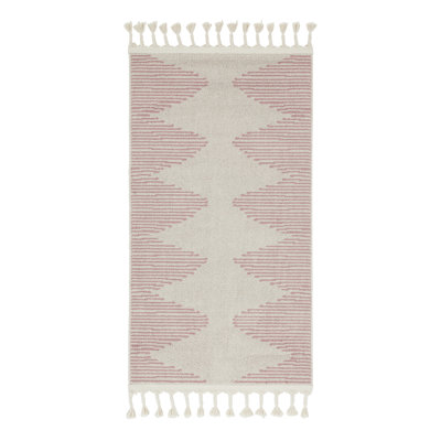 Loop-De-Loop Geometric Synthetic Area Rug