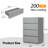 4 Drawer Dresser, Wooden Nightstand for Bedroom, Closet Drawers Storage Cabinet 23.6"W-991581410