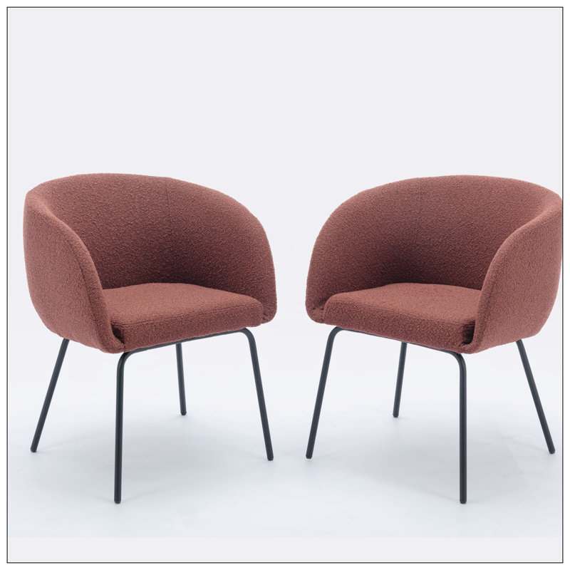 Chaise Deyla Boucle, Rouge