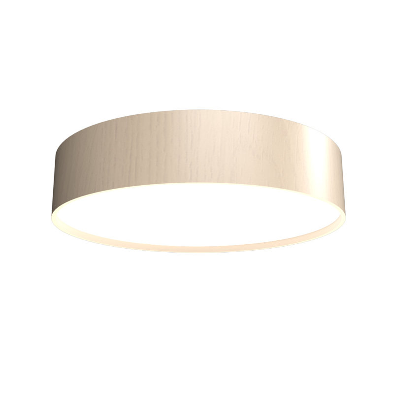 Cilíndrico 1 - Light LED Flush Mount, 4.88" H x 13.65" W x 13.65" D, Organic Cappuccino