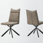 Chaises de salle à manger en métal brun Lena H 36 po x l 18,25 po x P 17,74 po Lena