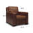 Akar Genuine Leather Manual Recliner-617182209