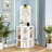 Darley 26.2" W Wood Corner Bookcase with Charging & Compartments-1634800157